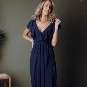 Katya Ruffle Maxi Dress | Brand New